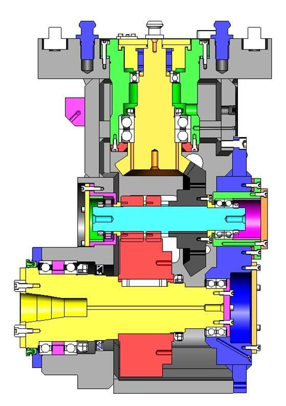 Cross Section of a gear drive created by a design engineer
