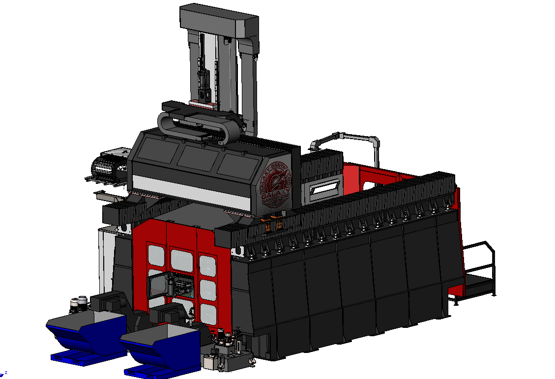 Galaxy 2 with Rear Discharge Chip Conveyors