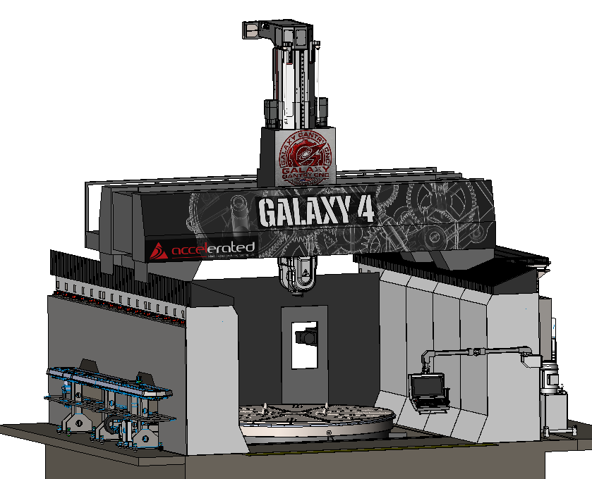 Galaxy 4 VTL with 4m X-Travel. Front Enclosure Hidden