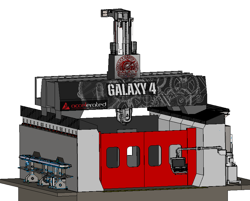 Galaxy 4 VTL with 4m X-Travel. Front Enclosure Shown
