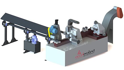 Design of an automated manufacturing system with material handling