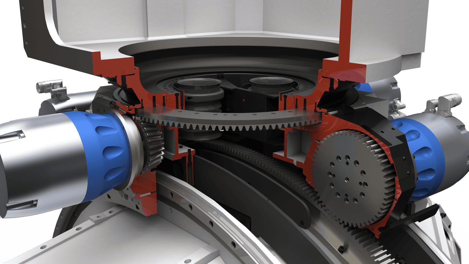 Design of a precision servo gear drive for a 13000lb gimbal